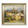 Biedermeier painting of a European alpine village, late 19th century.