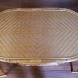 Table and chairs rattan