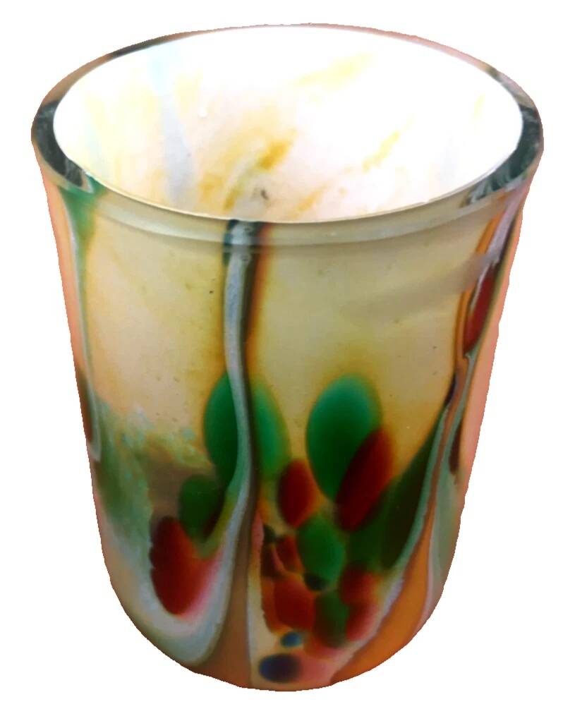 Multicolored Glass/Water Cup