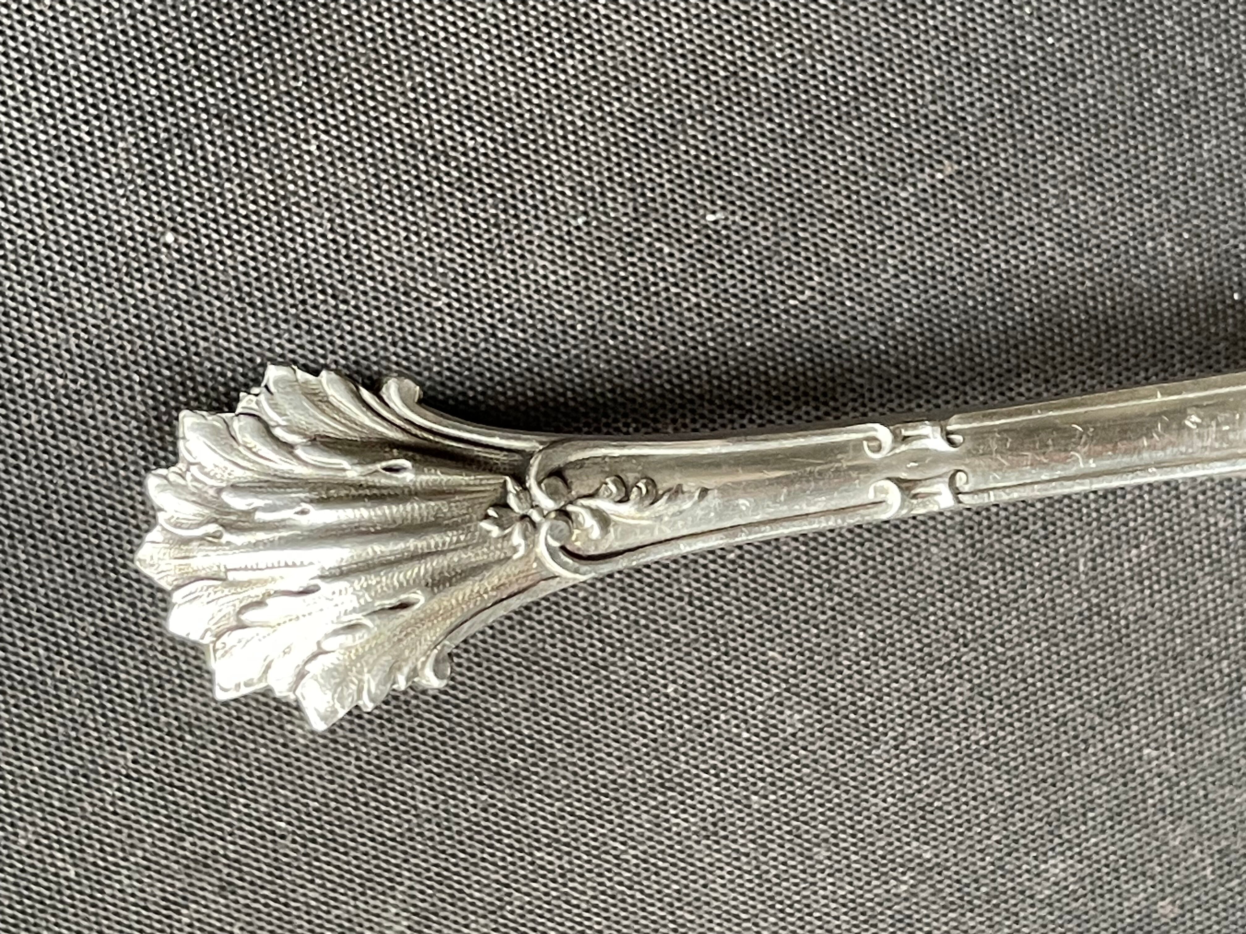 Silver sugar tongs 950/1000th of 51.20 g