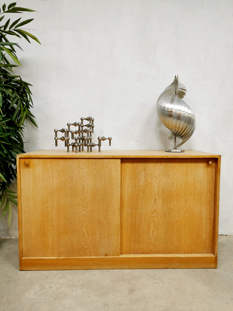 Danish design light oak cabinet by Kurt Ostervig for KP Mobler
