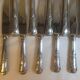 24 silver metal knives and Louis XV style stainless steel blade