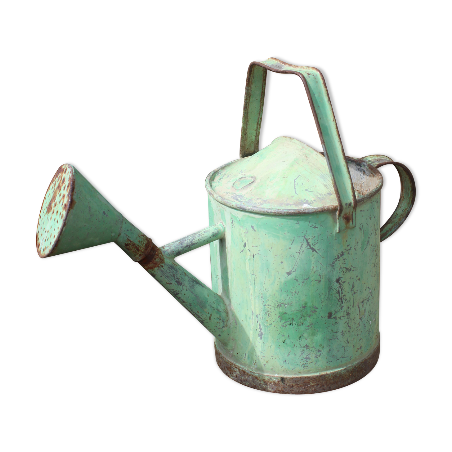 Zinc green watering can