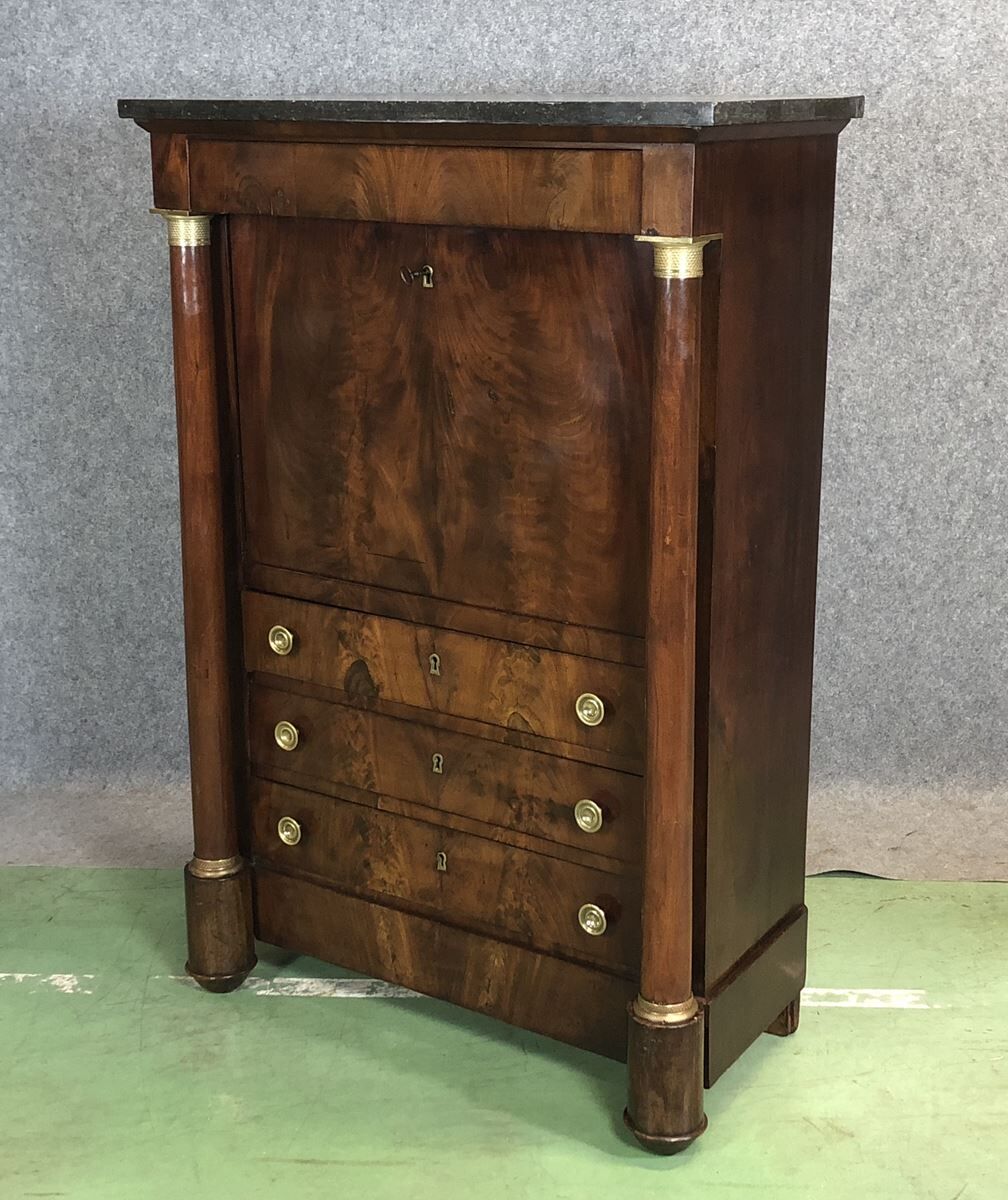 Mahogany empire writing desk 19th century