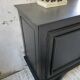 60s brutalist black sideboard