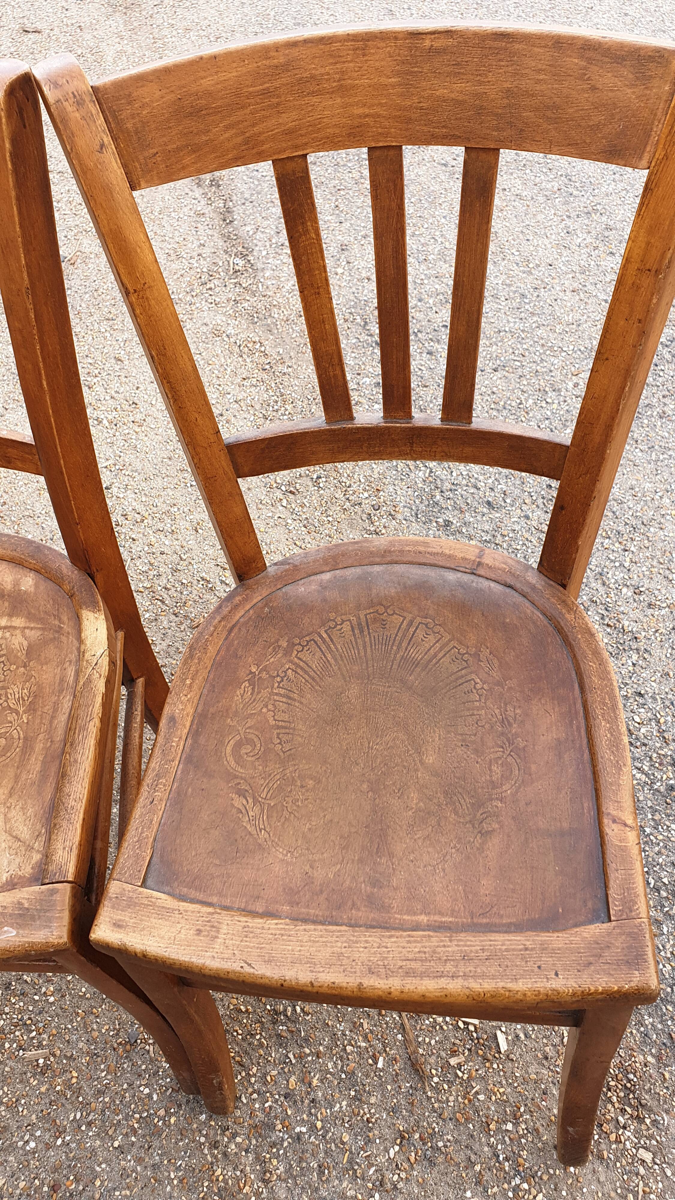 Set of 3 bistro chairs
