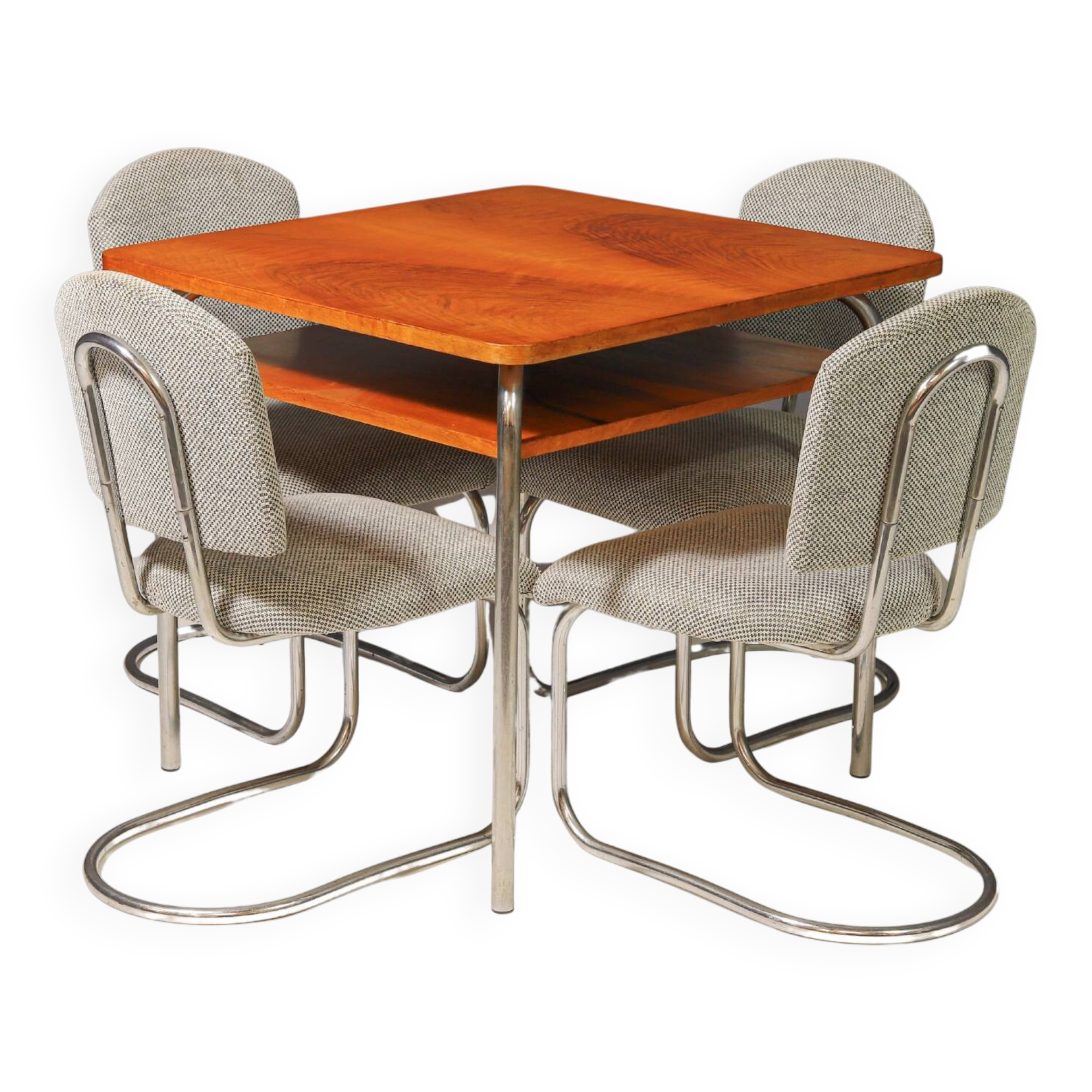 Czech Functionalist Dining room set by Robert Slezák, 1940s