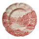 Flat plates in vintage English porcelain