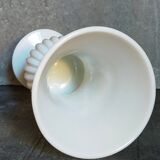 Antique milk glass baluster vase early 20th century
