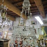 6-Light Funnel Pearl Tassel Chandelier