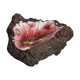 Empty pocket in vintage enamelled lava stone, 20 cm