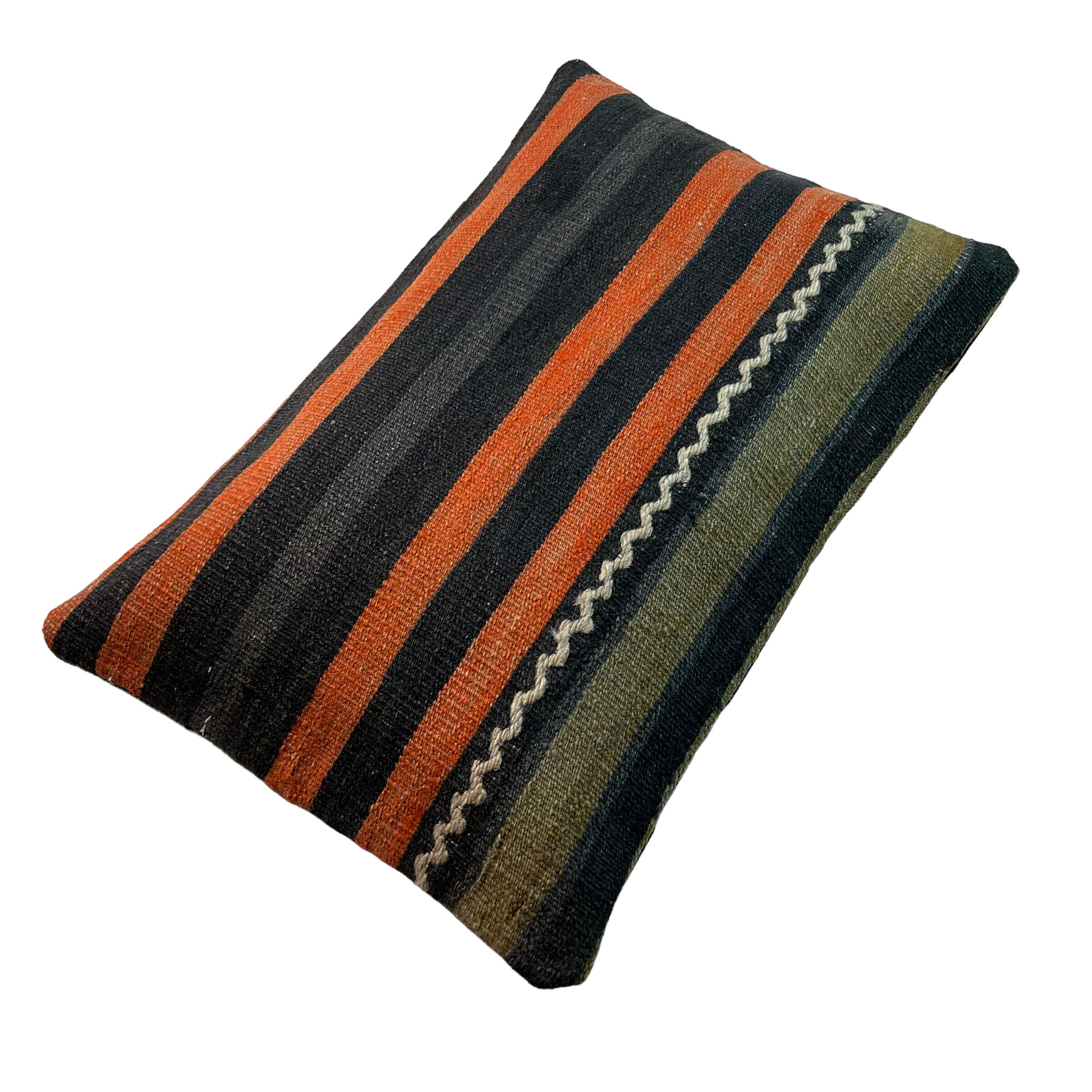 Vintage turkish kilim cushion cover, 30 x 50 cm