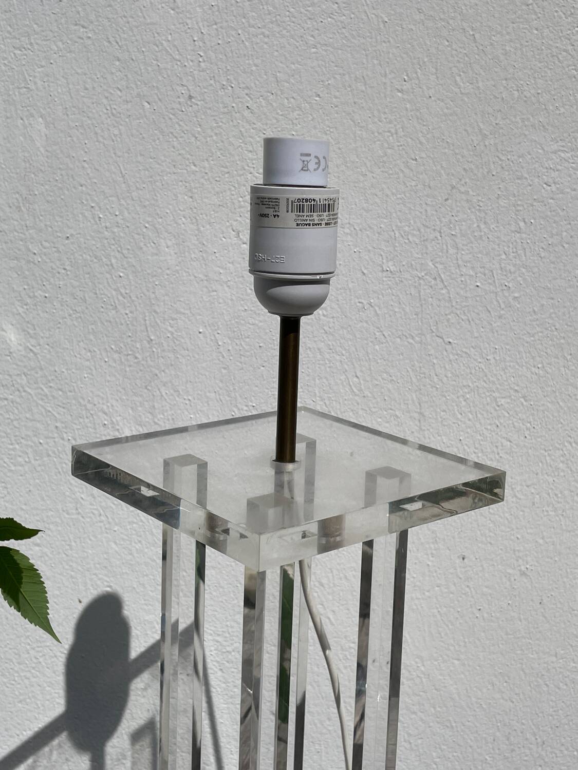 Plexiglas lamp 1970 David Lange