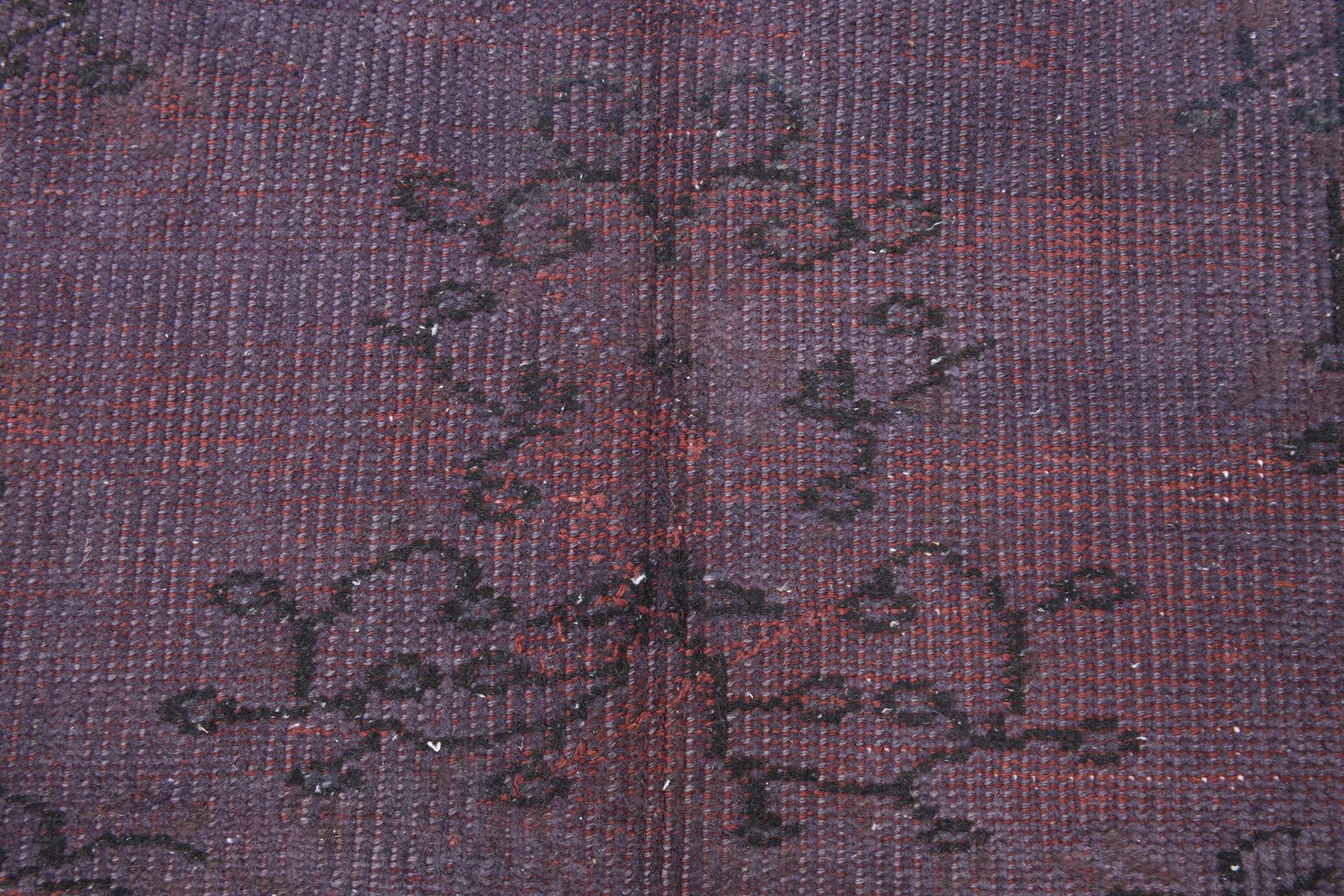 4x8 Shades Of Purple Oriental Handmade Wool Turkish Vintage Rug, 140x230Cm