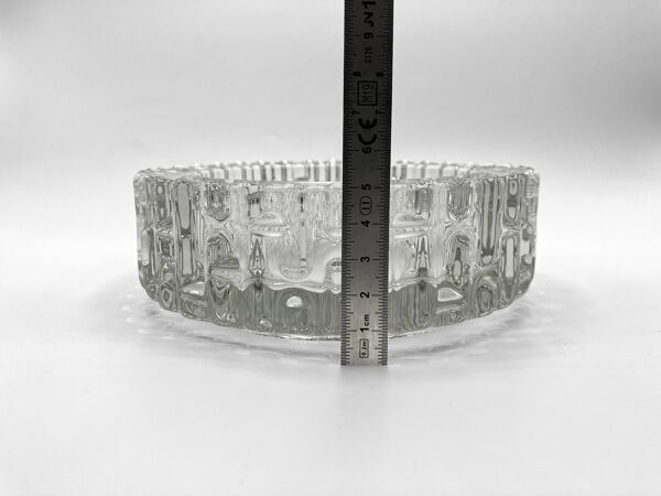 Vide-poche SKLO UNION • Verrerie Hermanova hut • Design Frantisek Vizner  • 1965 • Verre pressé