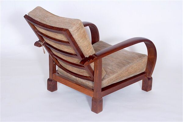 Fauteuil inclinable vintage 1920s