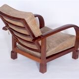 Fauteuil inclinable vintage 1920s