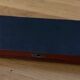 Pen tray in lacquered wood burgundy color Chinese decoration