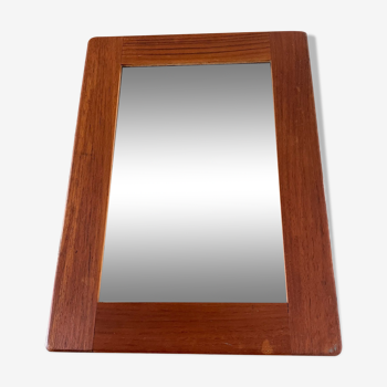 Teak wall mirror 38x28cm