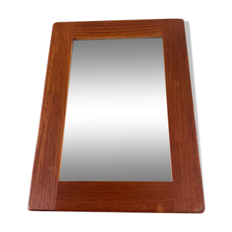 Teak wall mirror 38x28cm