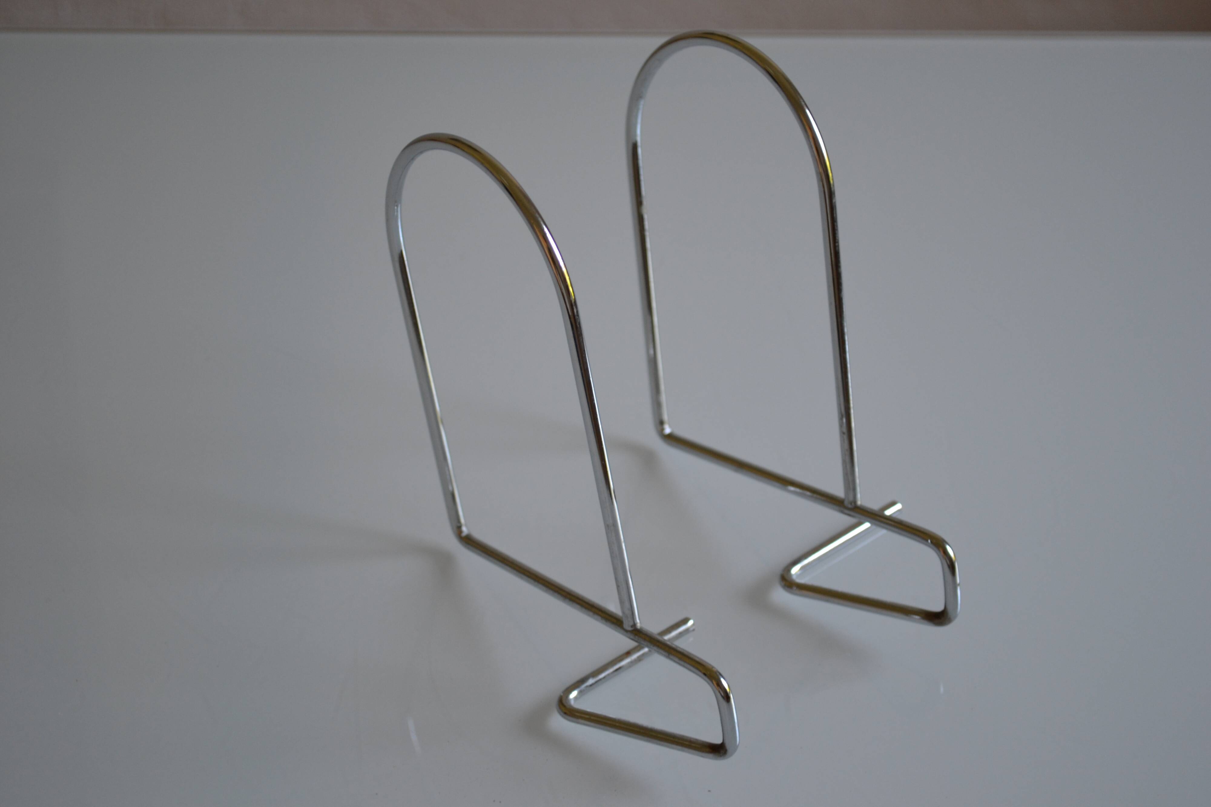 Pair of minimalist 80s bookends