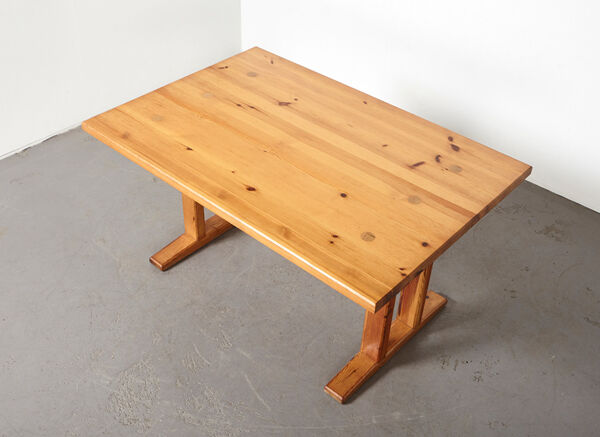 Goran Malmvall Svensk Fur Pine table à manger pour Karl Andersson 1973
