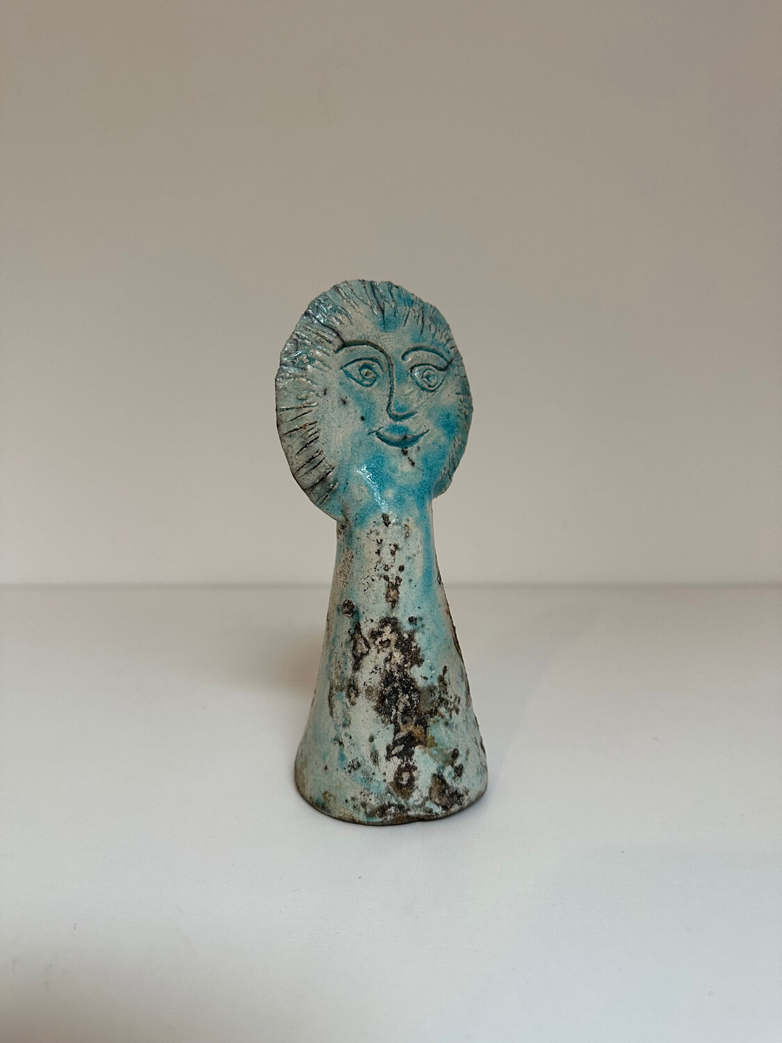 Sun sculpture in glazed terracotta, 1970