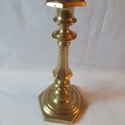 Antique bronze candlestick, 19th century, torch holder, candelabrum.