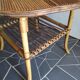 Chessboard rattan coffee table