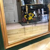 19th century carved wooden trumeau 110x181cm