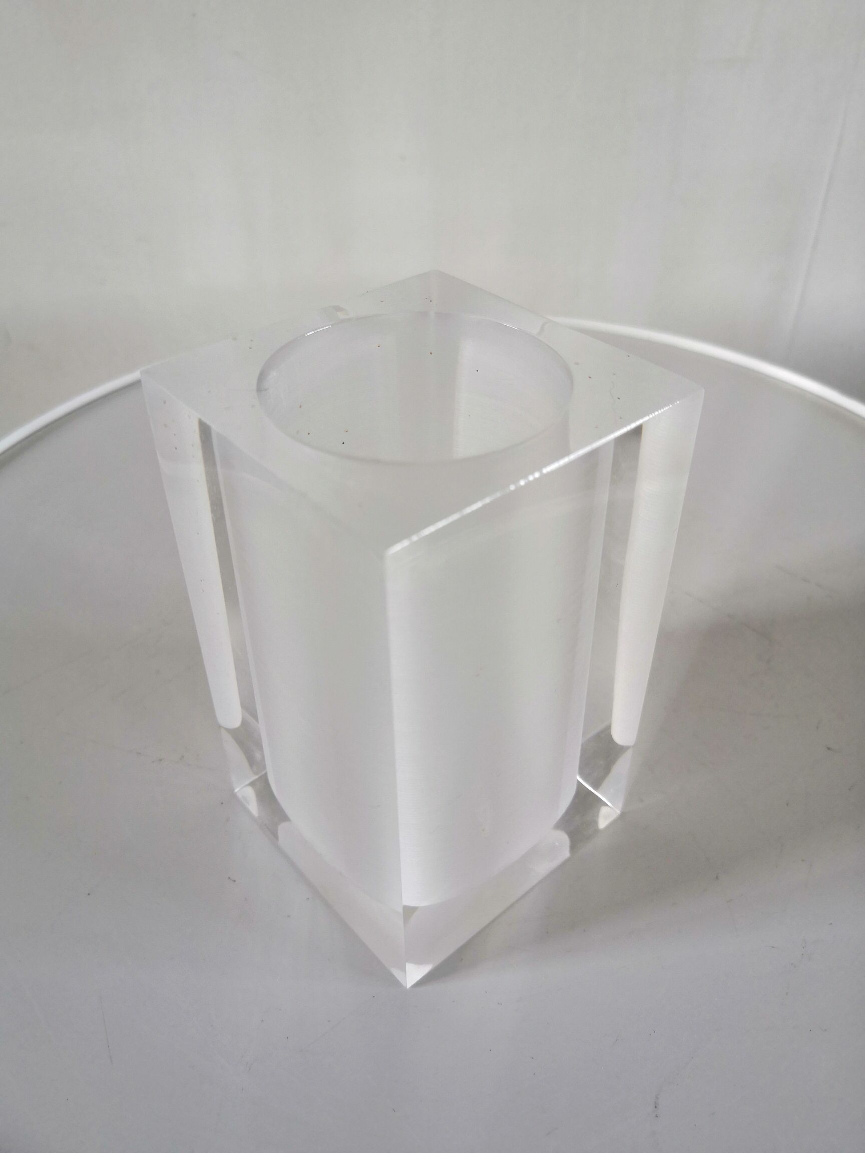 Plexiglas pencil holder design 70s