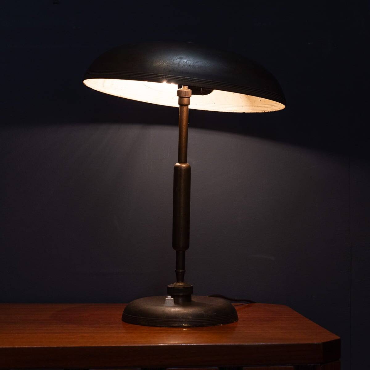 20thc bronze adjustable table lamp attributed to giovanni michelucci c.1945