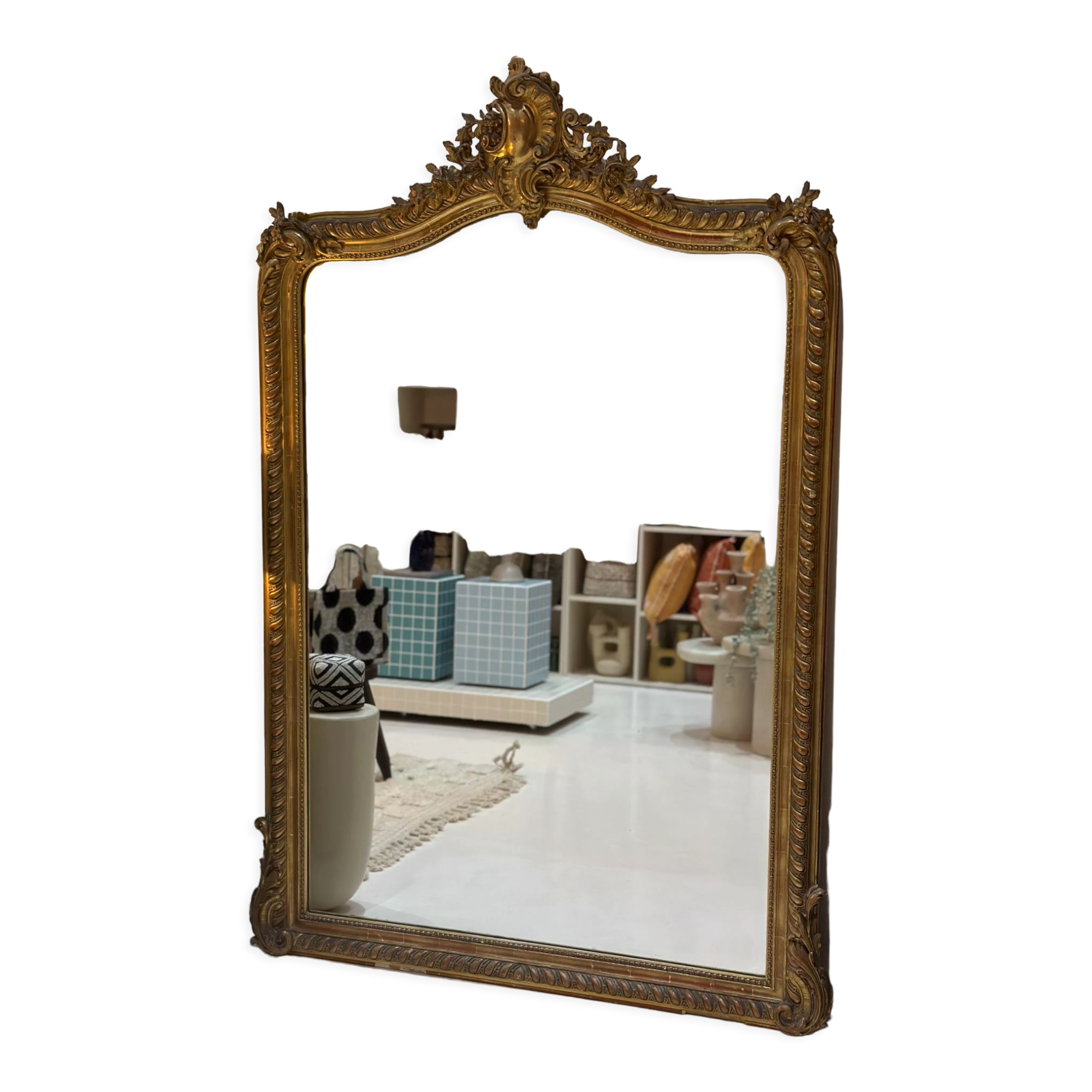 Large old mirror louis Philippe