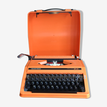 Vintage orange typewriter Silver Reed SR 20