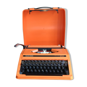 Vintage orange typewriter Silver Reed SR 20