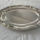 Large plate in silver metal goldsmith Orbrille 51 x 35 cm.