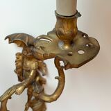 Pair of Regency style gilt bronze wall lights