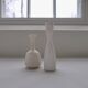 Group of 6 white and grey Midcentury Modern vessels Rörstrand Sweden 1950