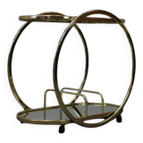 Mid-Century Coctail Serving Bar Table made of Brass, 1970s, Germany