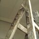 Vintage 9-step painter's stepladder