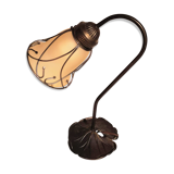 Aged metal and tulip glass