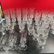 Lot of 35 crystal d'arques glasses, ecusson model, circa 1970