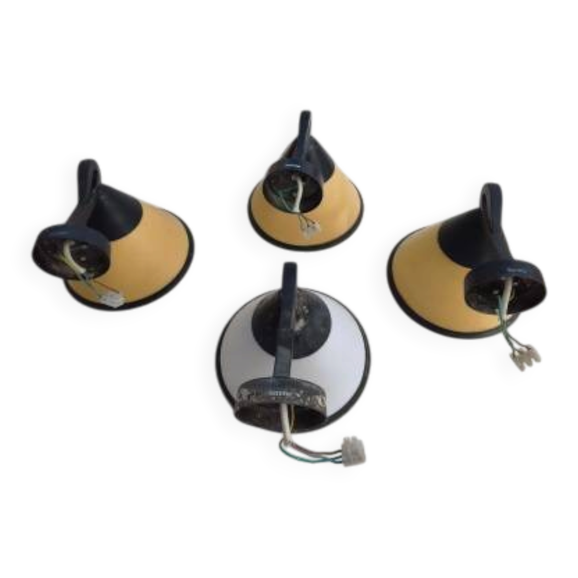 4 vintage wall lights
