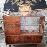 Buffet bar walnut varnished