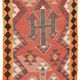 Turkish Handwoven Vintage Herki Kilim 95 cm x 344 cm