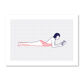 Illustration A4 naiade no. 4/8 brittany bather sea