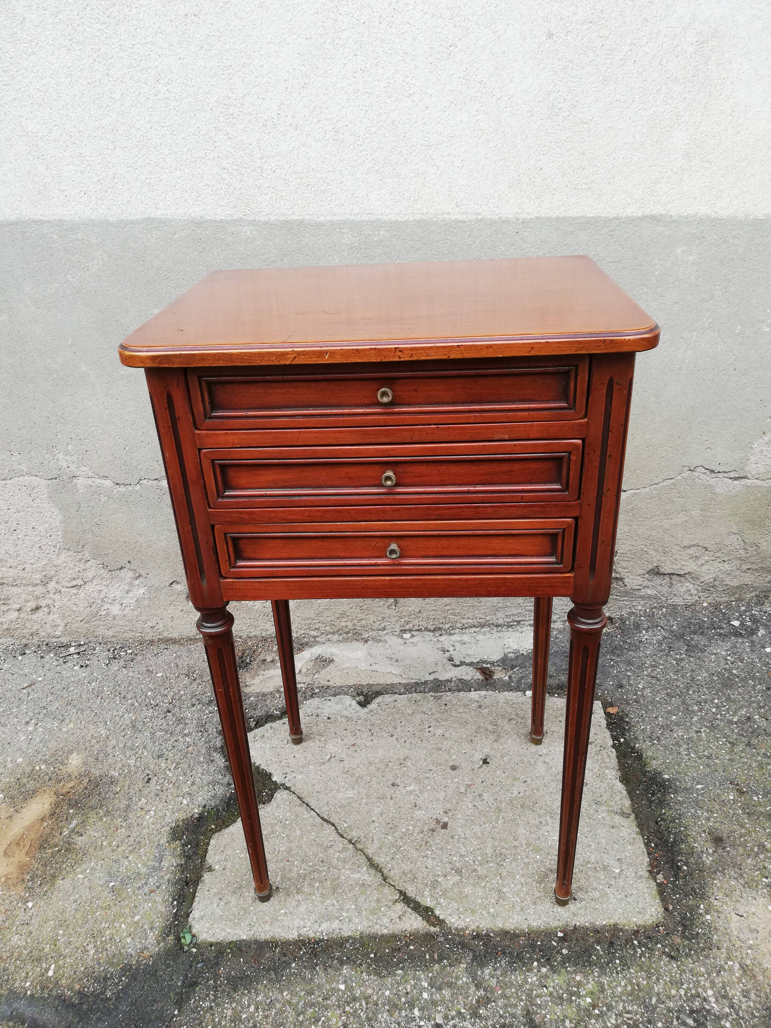 Chest of drawers 3 drawers louis xvi style