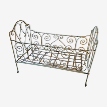 Wrought iron children's bed