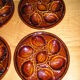 Set of 6 St Clément earthenware oyster plates