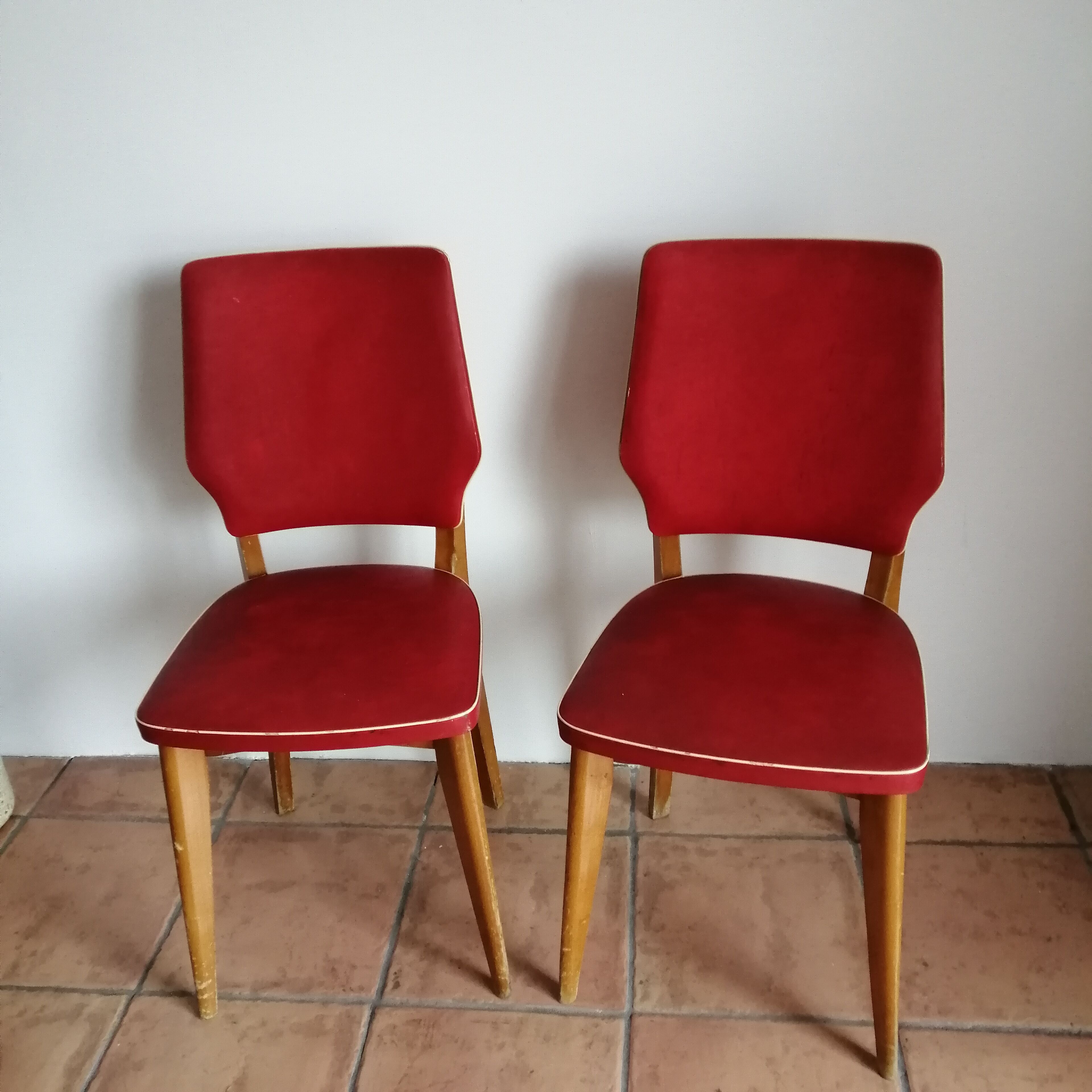 Pair of chairs 50-60s